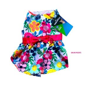 Vibrant Life Floral Dress Dog Color Multi Size S